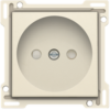 Niko 100-66501 Afwerkingsset voor stopcontact zonder aarding met kinderveiligheid inbouwdiepte 21 mm cream