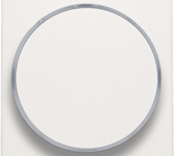 Niko 101-64006 Afwerkingsset met doorschijnende ring zonder symbool voor drukknop 6 A met amberkleurige led met E10-lampvoet white