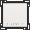 Niko 101-65918 Afwerkingsset voor tweevoudige rolluikdrukknop voor elektronische sturingen white