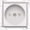 Niko 101-66501 Afwerkingsset voor stopcontact zonder aarding met kinderveiligheid inbouwdiepte 21 mm white