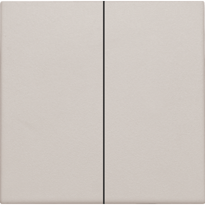 Niko Afwerkingsset voor dubbele elektronische schakelaar of drukknop light grey