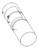 Aldes Inspectieluik (buismof voor vlinderbrandklep en MR) Ø100mm Brandklep