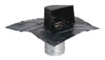 Aldes Dakkap bruin voor ventilatie + loodslab (D125mm 150mm) Dak & Gevel