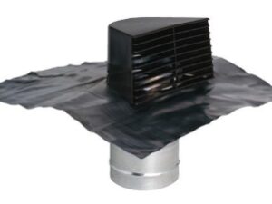 Aldes Dakkap bruin voor ventilatie + loodslab (D125mm 150mm) Dak & Gevel