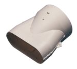 Aldes Recht verbindingsstuk 40×100 eq. Ø80mm in kunststof Harde kunststof buizen Minigaine