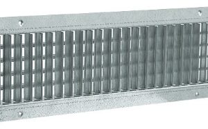 Aldes Rooster enkele deflectie afzuiging GD102 staal GD102 F1 425×75 alu/ventilat Roosters