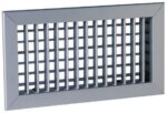 Aldes Rooster dubbele deflectie (uitblazing) AC102D alu F3 300X100 alu/ventilatie Roosters