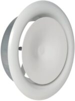 Aldes Kleine verstelbare ventiel met kern SR145 staal Ø200 afzuiging Volumeregeling