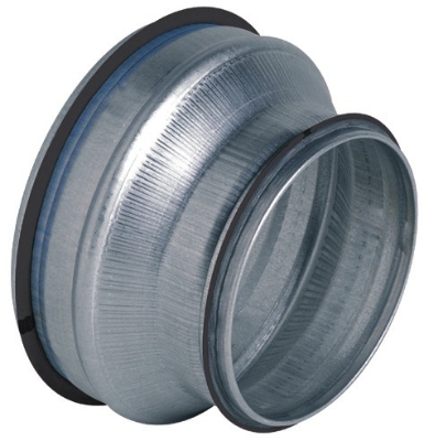 Aldes Virtuo-Fix concentrisch conisch verloopstuk (RCC) + rubber Ø250/125 Virtuo-fix
