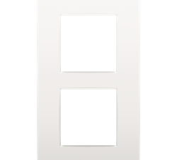 Niko intense White Tweevoudige afdekplaat met 60 mm verticale centerafstand Verticaal