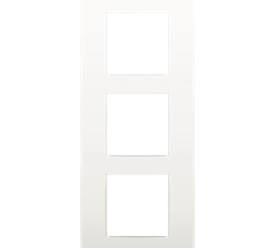 Niko intense White Drievoudige afdekplaat met 60 mm verticale centerafstand Verticaal