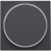 Niko Intense anthracite Toets met doorschijnende ring voor drukknop 6A Niko Intense Antracite