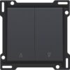Niko Intense anthracite 122-65914 Afwerkingsset voor tweevoudige rolluikdrukknop Niko Intense Antracite