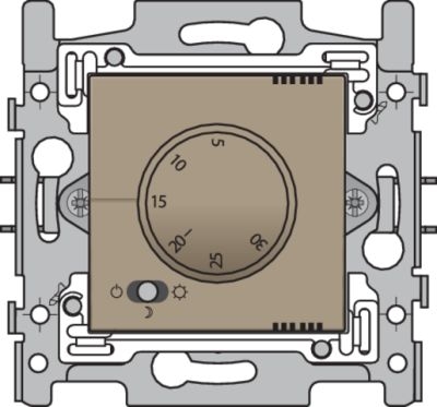Niko intense brons Elektronische thermostaat Niko elektronische Thermostaten
