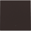Niko intense dark brown Afwerkingsset met lens voor elektronische schakelaar of drukknop Niko Slimme enkelvoudige schakelaar