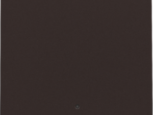 Niko intense dark brown Afwerkingsset met lens voor elektronische schakelaar of drukknop Niko Slimme enkelvoudige schakelaar