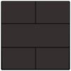 Niko intense dark brown SET toets 4-voudig voor drukknop 24V Niko drukknop 4 voudig 24 Volt