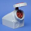 MENNEKES Wandcontactdoos SoftCONTACT 63A 5P 6H 400V rood IP67 63 ampére