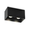 Wever & Ducre DUCRE BOX 2.0 PAR16 textuur zwart GU10 plafond binnen Plafondarmaturen