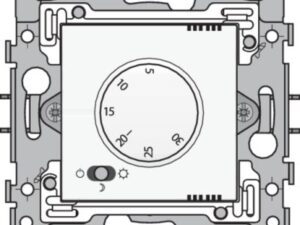 Niko Pure steel white Elektronische thermostaat Niko elektronische Thermostaten