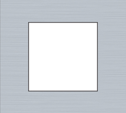 Niko Pure alu grey Enkelvoudige afdekplaat