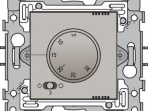 Niko Pure steel champagne Elektronische thermostaat Niko elektronische Thermostaten