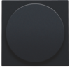 Niko Pure steel black Afwerkingsset voor universele draaiknopdimmer of extensie Niko Pure Black Steel