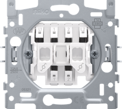Niko dubbele wisselschakelaar 10 AX/250 Vac insteekklemmen 170-02605 Niko Wisselschakelaar