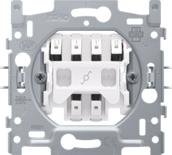 10 x Niko original white wisselcontroleschakelaar met 4 aansluitklemmen 10 AX/250 Vac insteekklemmen Niko wisselcontroleschakelaars