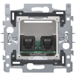 Niko telefoonsokkel 2 x RJ11 170-09030