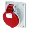 MENNEKES Inbouwcontactdoos 32A 5P 6H 400V rood IP44, met TwinCONTACT, helling 20° 32 ampére