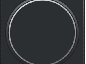 Niko Pure bakelite piano Toets met doorschijnende ring voor drukknop Niko Pure Bakelite piano black