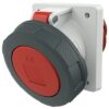 MENNEKES Inbouwcontactdoos SoftCONTACT 63A 5P 6H 400V rood IP67, 110x106mm, helling 20° 63 ampére