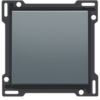 Niko Pure alu steel grey 220-61105 Afwerkingsset voor enkelvoudige schakelaar of drukknop Niko Pure alu steel grey