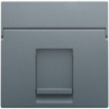Niko Pure alu steel grey 220-65100 Centraalplaat data 1x RJ alu grey coated Niko Pure alu steel grey
