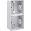 Niko Hydro grijs verticale opbouwdoos 2 functies 2×1 soepele ingang Niko Hydro Grijs opbouwdozen