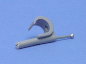 100 x MEPAC Plugclips met stalen nagel grijs voor kabel 11-15 mm Nagelklemmen