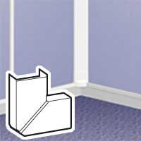 Legrand DLP Variabele platte hoek DLP lijst 20 x 12,5 mm bruin Lijsten en plinten