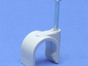 100 x Legrand Hechtklem Fixfor ronde kabel diam. 16mm -grijs- spijker 20mm Nagelklemmen