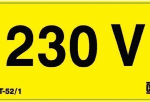 Catu 20 x Zelfklevende rechthoek 230V Zekeringkasten