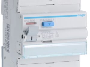 Hager Aardlekschakelaar 4P 63A 300mA type A Differentieelschakelaar 4 Polig