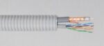 Voorbedrade buis 20mm + coax PVC6 Telenet + datakabel UTP CAT6 PVC rol 100meter UTP + Coax in flexibele buis