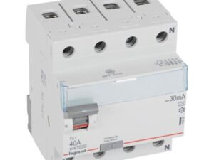Legrand Differentieelschakelaar TX³ 4P 30mA 40A Type A 4 Polig (badkamer vochtige ruimtes) Differentieelschakelaar 4 Polig
