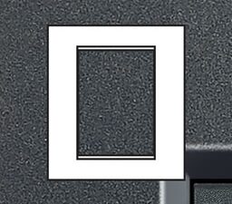 Bticino LivingLight Rechthoekige afdekplaat 3+3 modules antraciet Living Light Antraciet