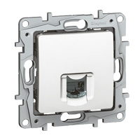 Legrand Niloé contactdoos RJ45 cat. 6 UTP wit met spanklauwen Legrand Niloé wit