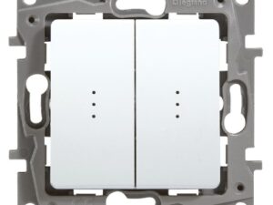 Legrand Niloé multi-functie bediening dubbele wit schroefbevestiging Legrand Niloé wit
