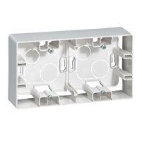 Legrand Niloé opbouwdoos 2P wit 159,5×88,5mm verticaal/horizontaal Legrand Niloé wit