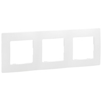 Legrand Niloé 3-voudig afdekplaat wit hartafstand 71mm verticaal/horizontaal Legrand Niloé wit