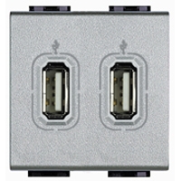 Bticino LL lader 2xUSB 1500mA USB laders en inductie laders