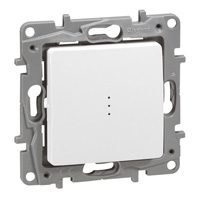 10 x Legrand Niloé wisselschakelaar met verklikker 10AX 250V wit met schroefbevestiging Legrand Niloé wit